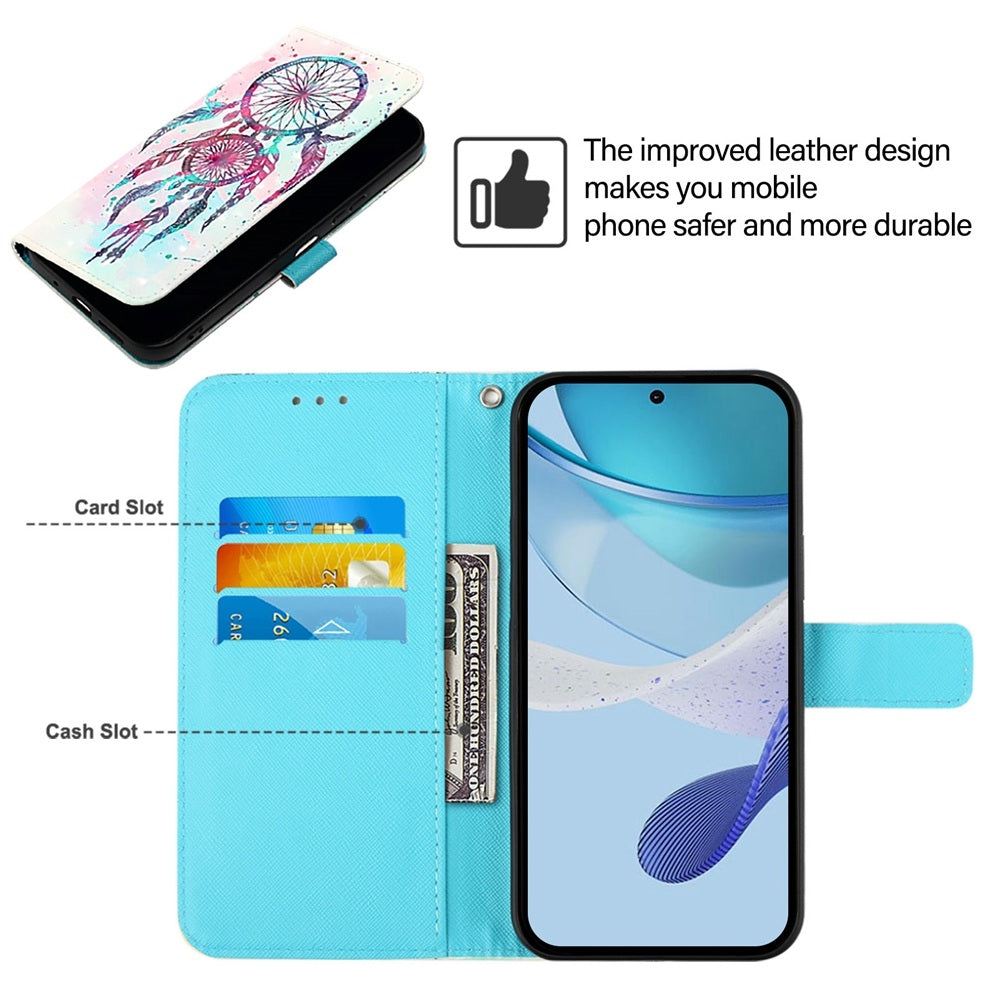 Realme C30s Leather Flip Phone Case with 3D Painted Design, Card Holder, Wallet & Stand Function - Durable Protection & Easy Access