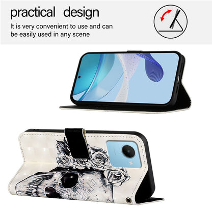 Realme C30 4G Leather Flip Phone Case with 3D Painted Design, Card Holder, Wallet & Stand Function - Durable Protection & Easy Access