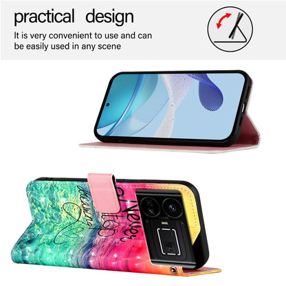 Realme GT 5G Leather Flip Phone Case with 3D Painted Design, Card Holder, Wallet & Stand Function - Durable Protection & Easy Access