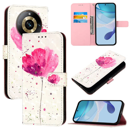 Realme Narzo 60 Pro Global Leather Flip Phone Case with 3D Painted Design, Card Holder, Wallet & Stand Function - Durable Protection & Easy Access