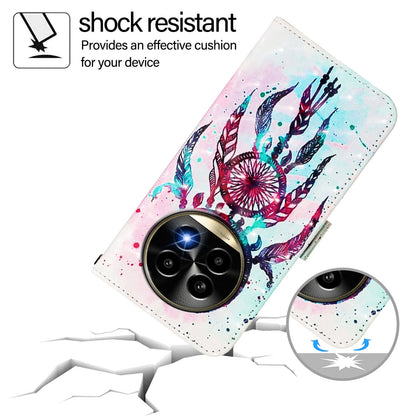 Realme 13 Pro 5G Leather Flip Phone Case with 3D Painted Design, Card Holder, Wallet & Stand Function - Durable Protection & Easy Access