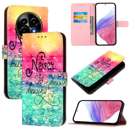 Realme 13 Pro 5G Leather Flip Phone Case with 3D Painted Design, Card Holder, Wallet & Stand Function - Durable Protection & Easy Access
