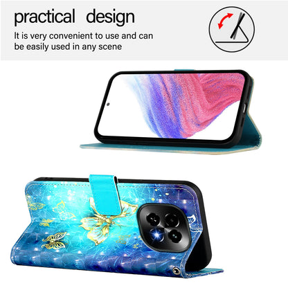 Realme C63 5G Global Leather Flip Phone Case with 3D Painted Design, Card Holder, Wallet & Stand Function - Durable Protection & Easy Access