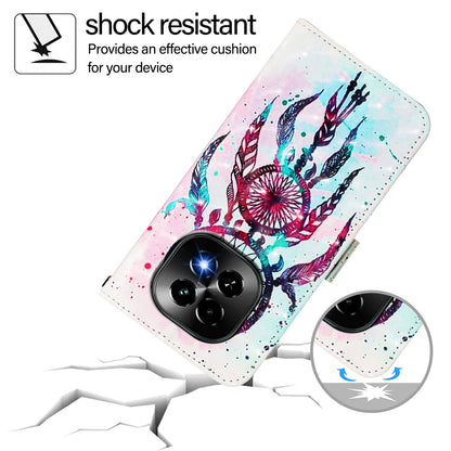 Realme C63 5G Global Leather Flip Phone Case with 3D Painted Design, Card Holder, Wallet & Stand Function - Durable Protection & Easy Access