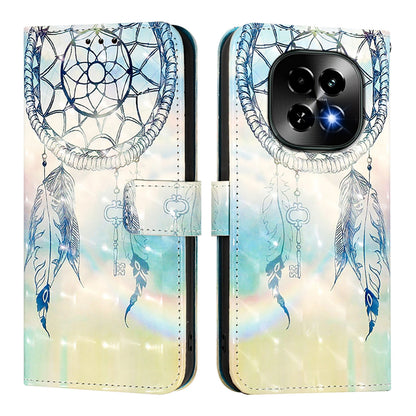 Realme C63 5G Global Leather Flip Phone Case with 3D Painted Design, Card Holder, Wallet & Stand Function - Durable Protection & Easy Access