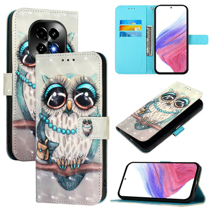 Realme C63 5G Global Leather Flip Phone Case with 3D Painted Design, Card Holder, Wallet & Stand Function - Durable Protection & Easy Access