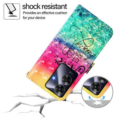 Realme Note 60 4G Global Leather Flip Phone Case with 3D Painted Design, Card Holder, Wallet & Stand Function - Durable Protection & Easy Access