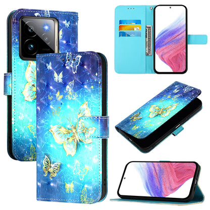 Realme GT7 Pro 5G Leather Flip Phone Case with 3D Painted Design, Card Holder, Wallet & Stand Function - Durable Protection & Easy Access
