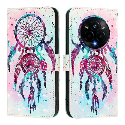 Realme 14 Pro 5G Leather Flip Phone Case with 3D Painted Design, Card Holder, Wallet & Stand Function - Durable Protection & Easy Access