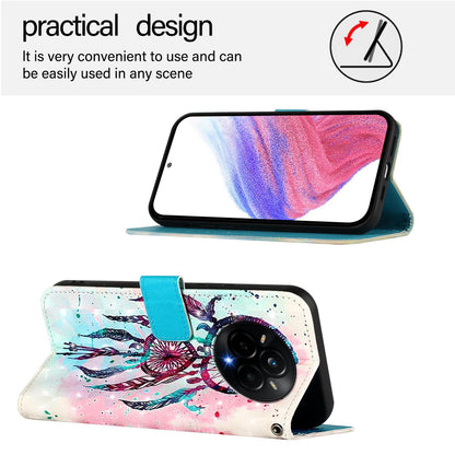 Realme 14 Pro 5G Leather Flip Phone Case with 3D Painted Design, Card Holder, Wallet & Stand Function - Durable Protection & Easy Access