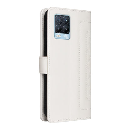 Realme 8 4G / 8 Pro Diamond Lattice Leather Flip Phone Case - Durable and Convenient Holder with Precision Cutouts