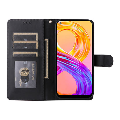 Realme 8 4G / 8 Pro Diamond Lattice Leather Flip Phone Case - Durable and Convenient Holder with Precision Cutouts