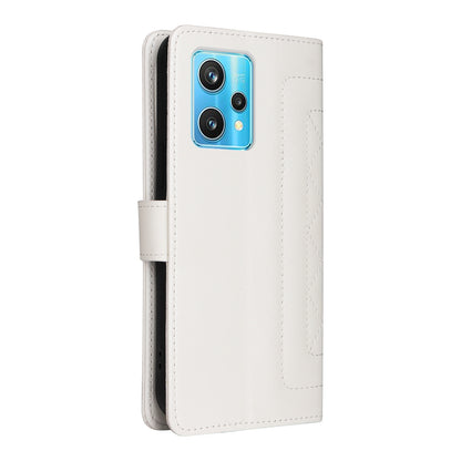 Realme 9 Pro+ Diamond Lattice Leather Flip Phone Case - Durable and Convenient Holder with Precision Cutouts