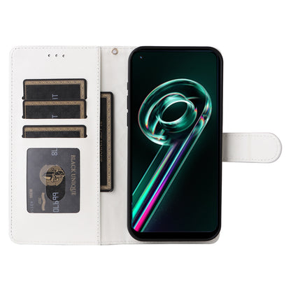 Realme 9 Pro+ Diamond Lattice Leather Flip Phone Case - Durable and Convenient Holder with Precision Cutouts