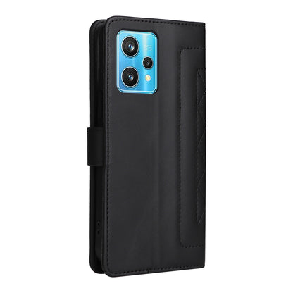 Realme 9 Pro+ Diamond Lattice Leather Flip Phone Case - Durable and Convenient Holder with Precision Cutouts