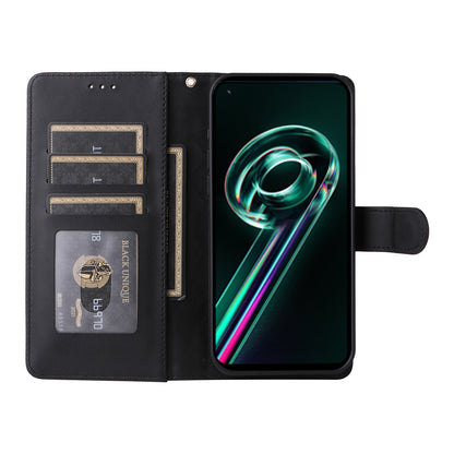 Realme 9 Pro+ Diamond Lattice Leather Flip Phone Case - Durable and Convenient Holder with Precision Cutouts