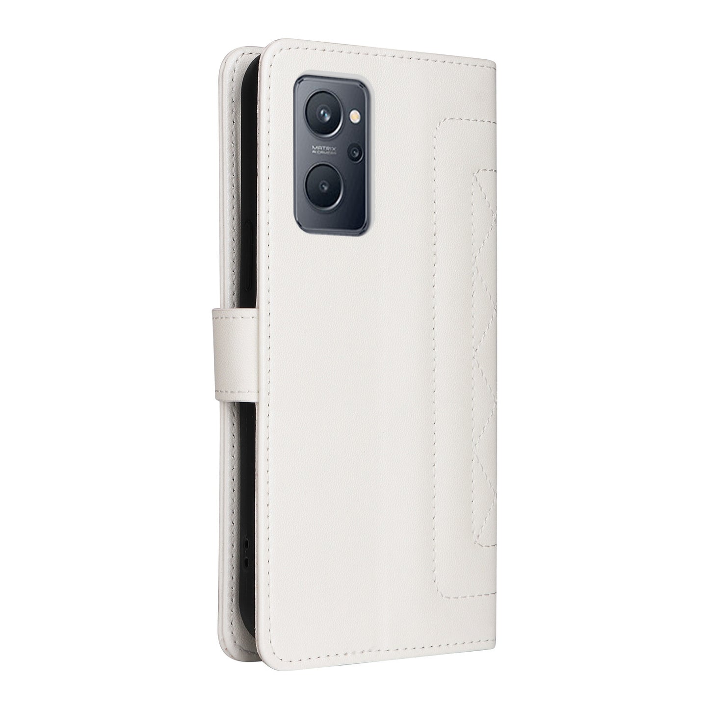 Realme 9i / OPPO A36 / A96 Diamond Lattice Leather Flip Phone Case - Durable and Convenient Holder with Precision Cutouts