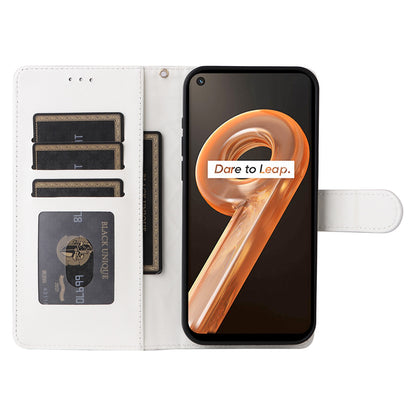 Realme 9i / OPPO A36 / A96 Diamond Lattice Leather Flip Phone Case - Durable and Convenient Holder with Precision Cutouts