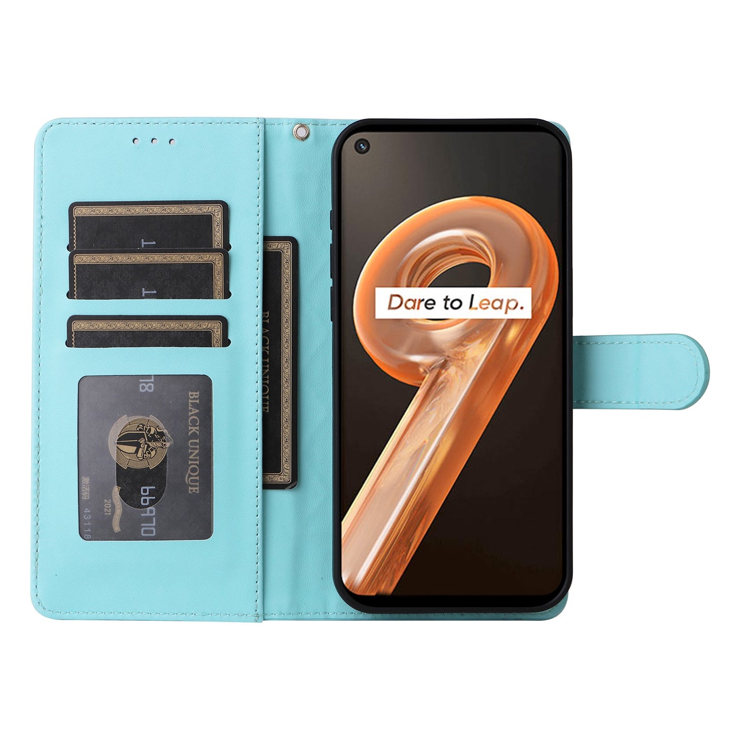 Realme 9i / OPPO A36 / A96 Diamond Lattice Leather Flip Phone Case - Durable and Convenient Holder with Precision Cutouts