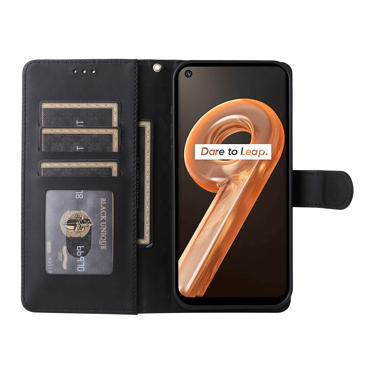 Realme 9i / OPPO A36 / A96 Diamond Lattice Leather Flip Phone Case - Durable and Convenient Holder with Precision Cutouts