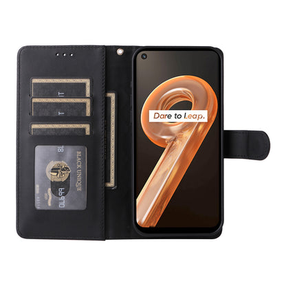 Realme 9i / OPPO A36 / A96 Diamond Lattice Leather Flip Phone Case - Durable and Convenient Holder with Precision Cutouts