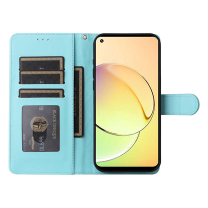 Realme 10 4G Diamond Lattice Leather Flip Phone Case - Durable and Convenient Holder with Precision Cutouts