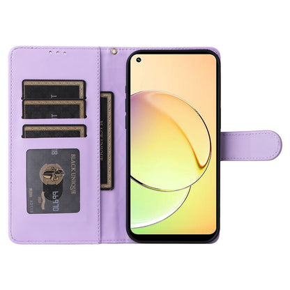 Realme 10 4G Diamond Lattice Leather Flip Phone Case - Durable and Convenient Holder with Precision Cutouts