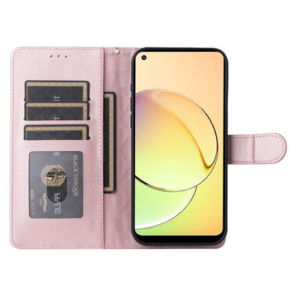 Realme 10 4G Diamond Lattice Leather Flip Phone Case - Durable and Convenient Holder with Precision Cutouts