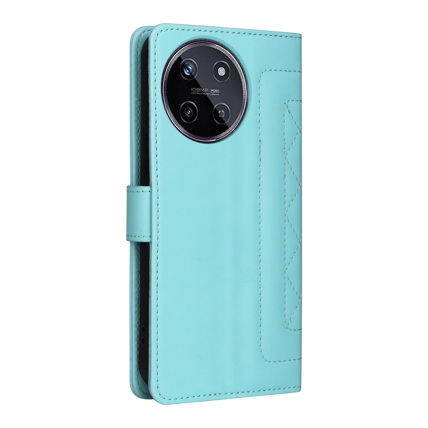Realme 11 4G Diamond Lattice Leather Flip Phone Case - Durable and Convenient Holder with Precision Cutouts