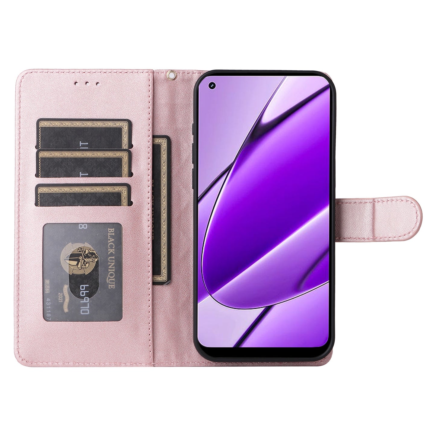 Realme 11 4G Diamond Lattice Leather Flip Phone Case - Durable and Convenient Holder with Precision Cutouts