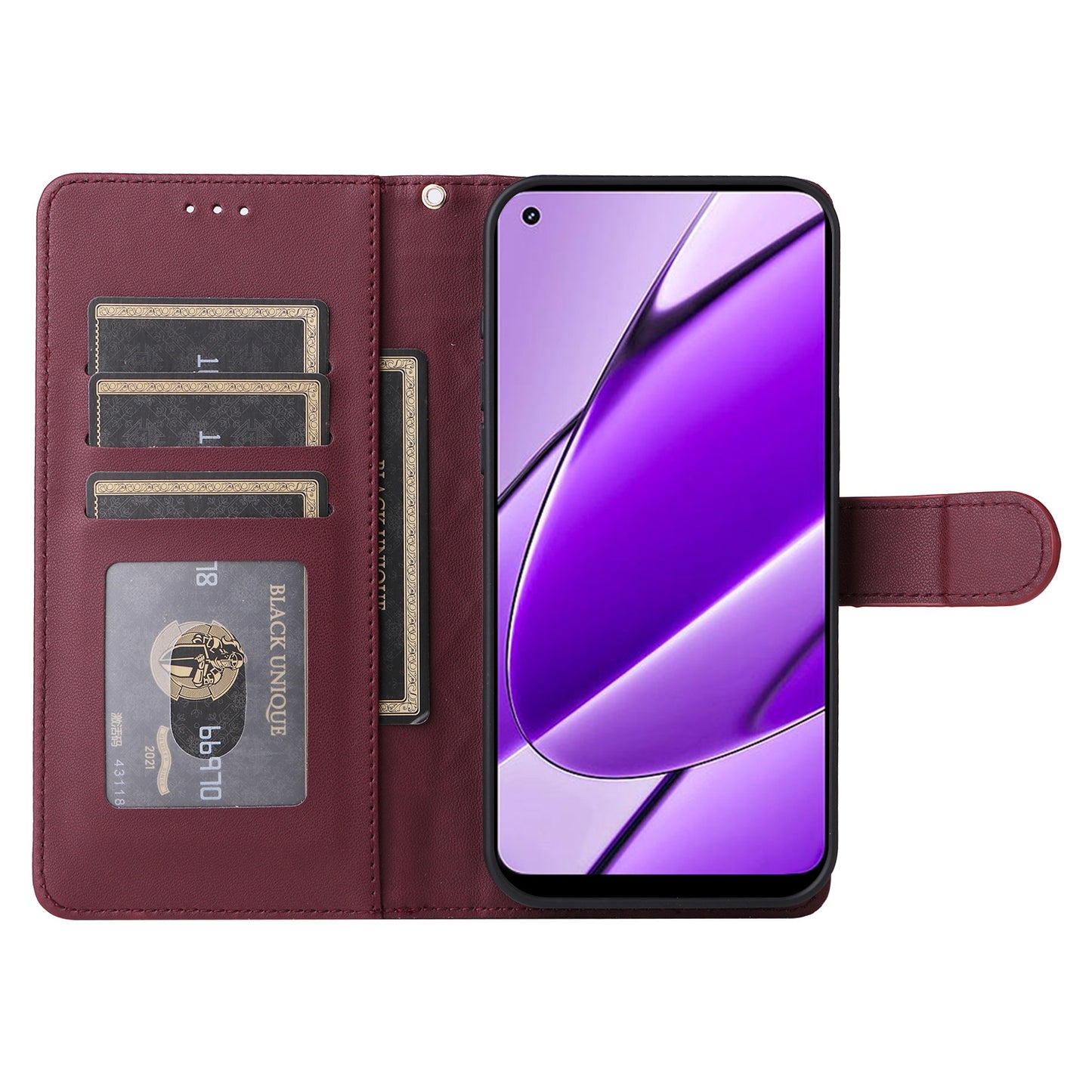 Realme 11 4G Diamond Lattice Leather Flip Phone Case - Durable and Convenient Holder with Precision Cutouts