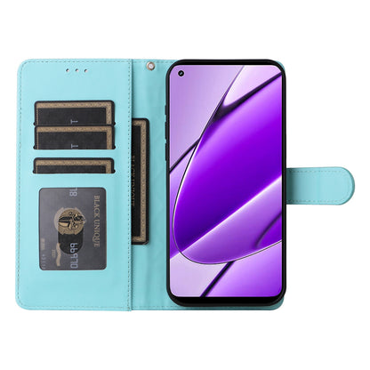 Realme 11 5G Diamond Lattice Leather Flip Phone Case - Durable and Convenient Holder with Precision Cutouts