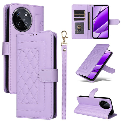 Realme 11 5G Diamond Lattice Leather Flip Phone Case - Durable and Convenient Holder with Precision Cutouts