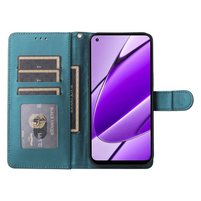 Realme 11 5G Diamond Lattice Leather Flip Phone Case - Durable and Convenient Holder with Precision Cutouts