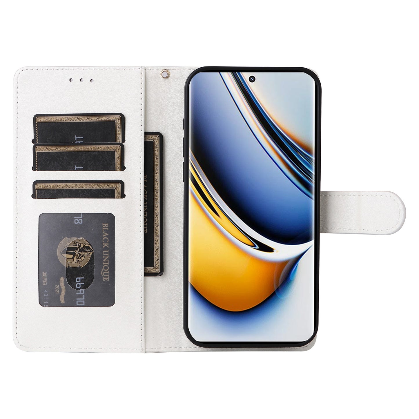 Realme 11 Pro+ Diamond Lattice Leather Flip Phone Case - Durable and Convenient Holder with Precision Cutouts