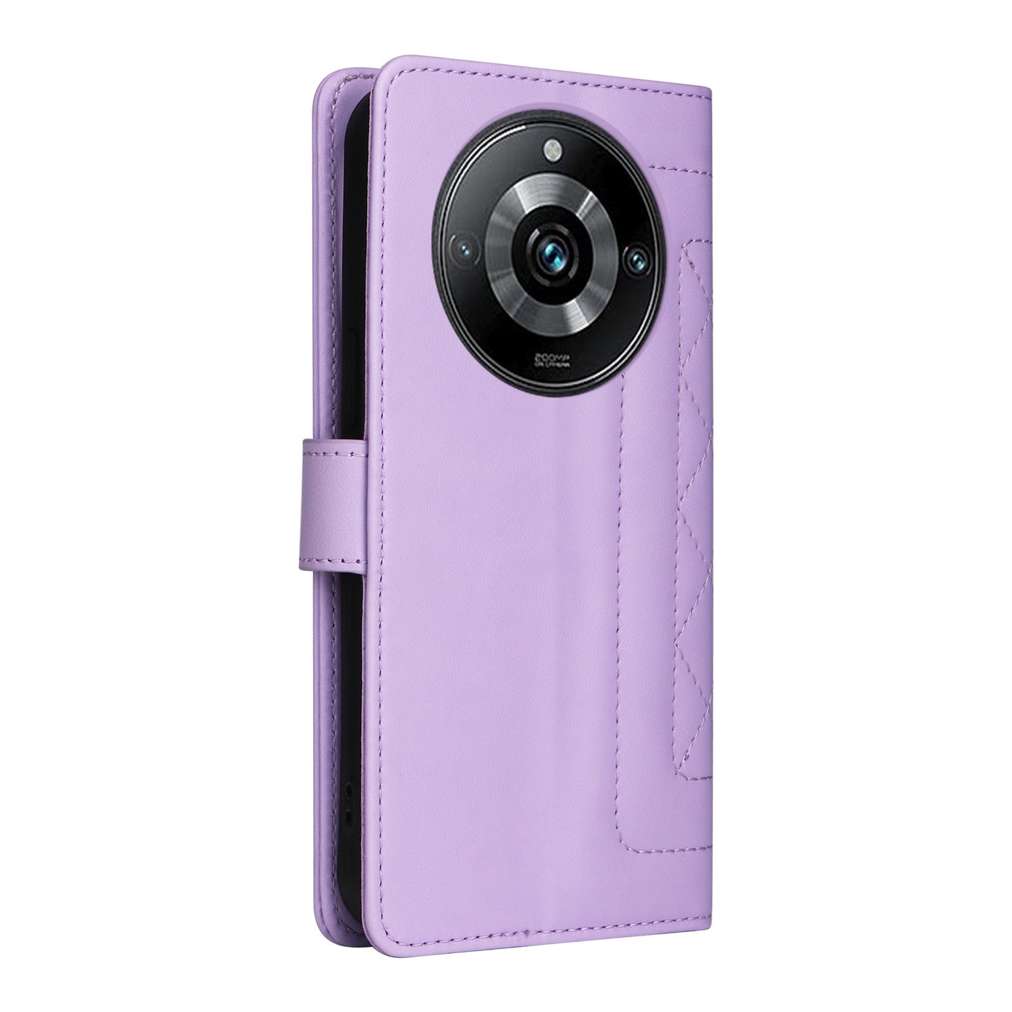 Realme 11 Pro+ Diamond Lattice Leather Flip Phone Case - Durable and Convenient Holder with Precision Cutouts