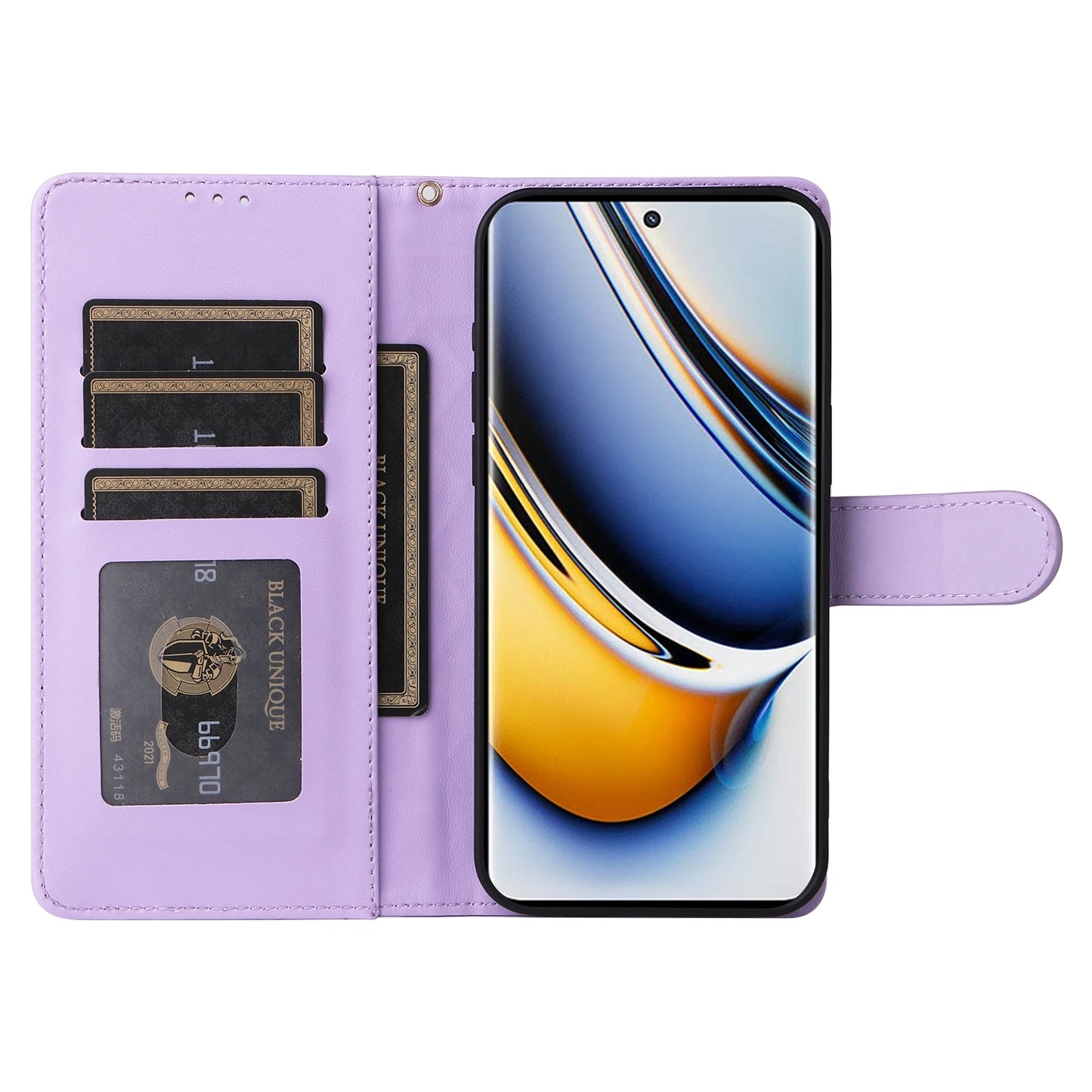 Realme 11 Pro+ Diamond Lattice Leather Flip Phone Case - Durable and Convenient Holder with Precision Cutouts