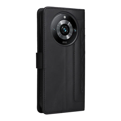 Realme 11 Pro+ Diamond Lattice Leather Flip Phone Case - Durable and Convenient Holder with Precision Cutouts