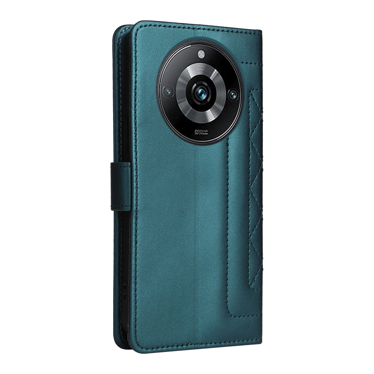 Realme 11 Pro+ Diamond Lattice Leather Flip Phone Case - Durable and Convenient Holder with Precision Cutouts