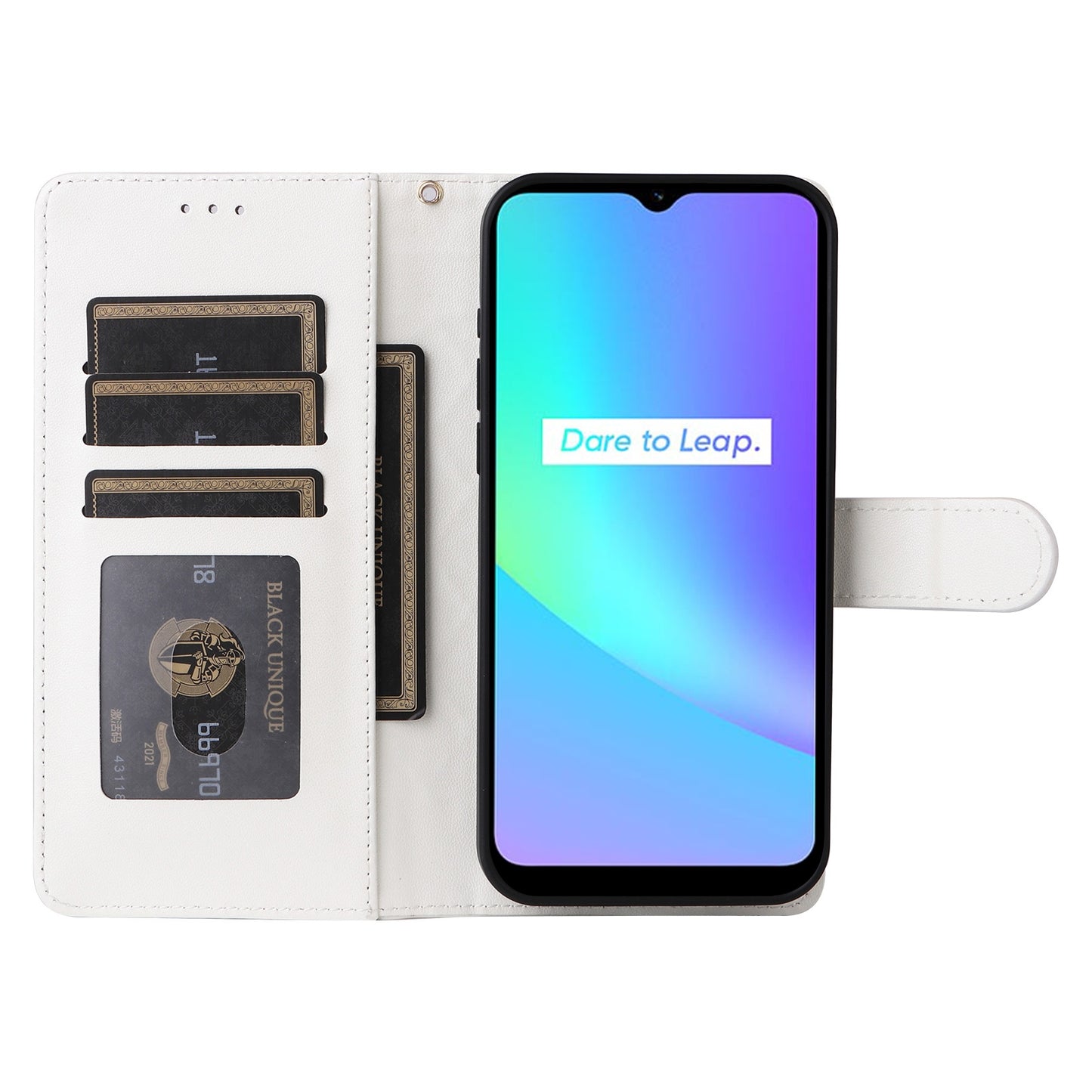 Realme C15 / C25 / 7i Diamond Lattice Leather Flip Phone Case - Durable and Convenient Holder with Precision Cutouts