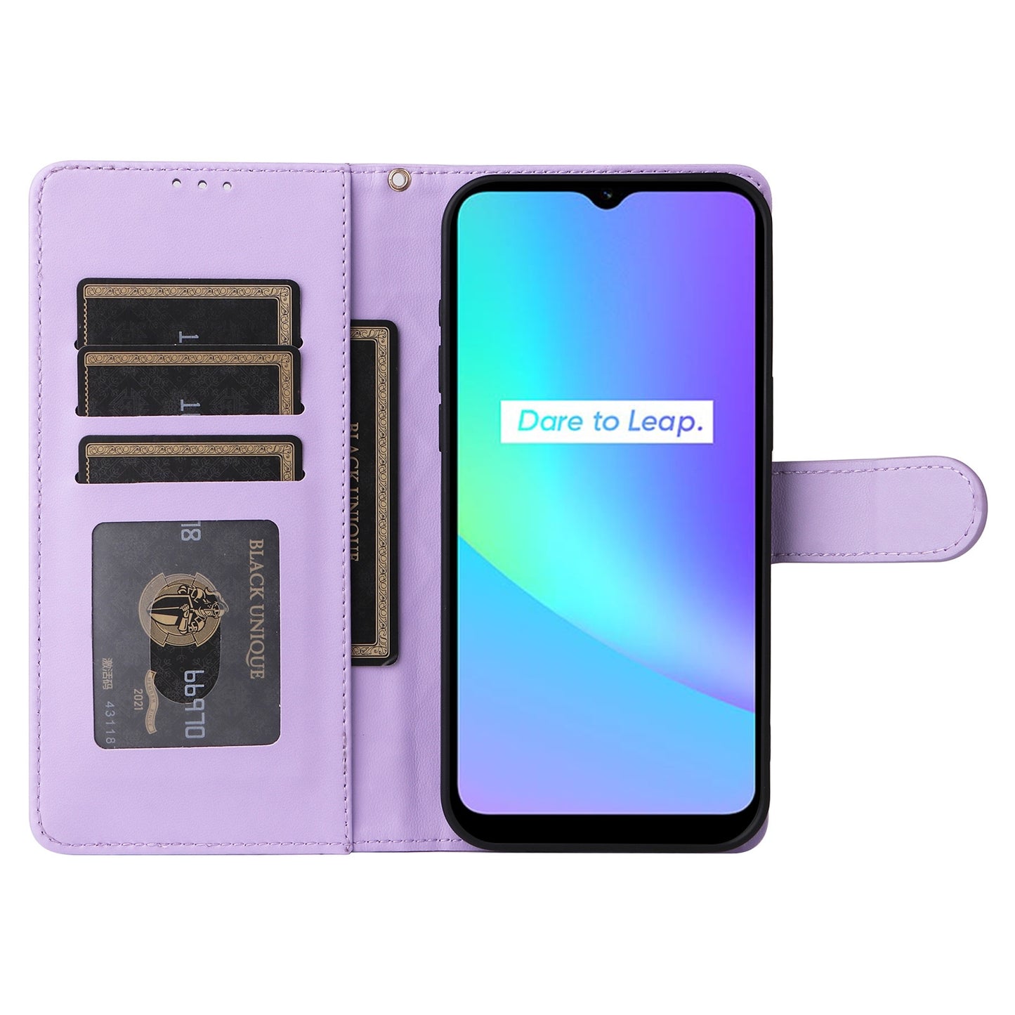 Realme C15 / C25 / 7i Diamond Lattice Leather Flip Phone Case - Durable and Convenient Holder with Precision Cutouts