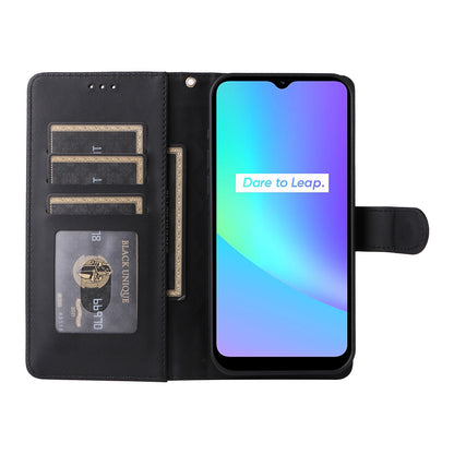 Realme C15 / C25 / 7i Diamond Lattice Leather Flip Phone Case - Durable and Convenient Holder with Precision Cutouts