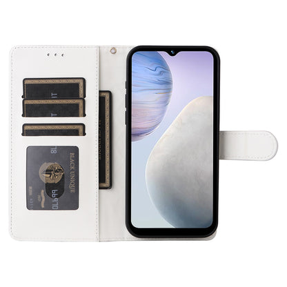 vivo Y02 Diamond Lattice Leather Flip Phone Case - Durable and Convenient Holder with Precision Cutouts