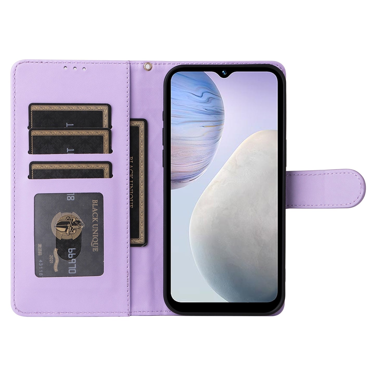 vivo Y02 Diamond Lattice Leather Flip Phone Case - Durable and Convenient Holder with Precision Cutouts