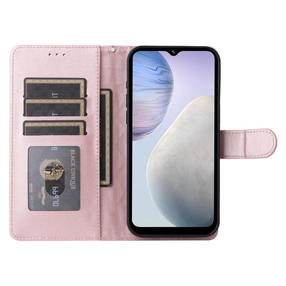 vivo Y02 Diamond Lattice Leather Flip Phone Case - Durable and Convenient Holder with Precision Cutouts