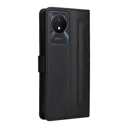 vivo Y02 Diamond Lattice Leather Flip Phone Case - Durable and Convenient Holder with Precision Cutouts