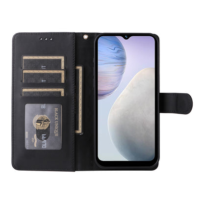 vivo Y02 Diamond Lattice Leather Flip Phone Case - Durable and Convenient Holder with Precision Cutouts