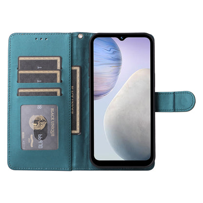 vivo Y02 Diamond Lattice Leather Flip Phone Case - Durable and Convenient Holder with Precision Cutouts