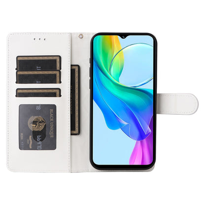 vivo Y03 Diamond Lattice Leather Flip Phone Case - Durable and Convenient Holder with Precision Cutouts