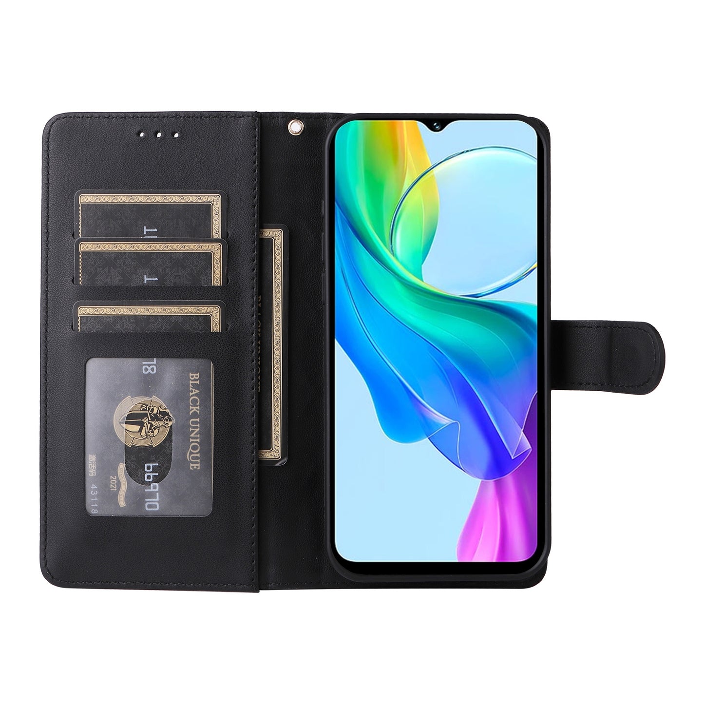 vivo Y03 Diamond Lattice Leather Flip Phone Case - Durable and Convenient Holder with Precision Cutouts